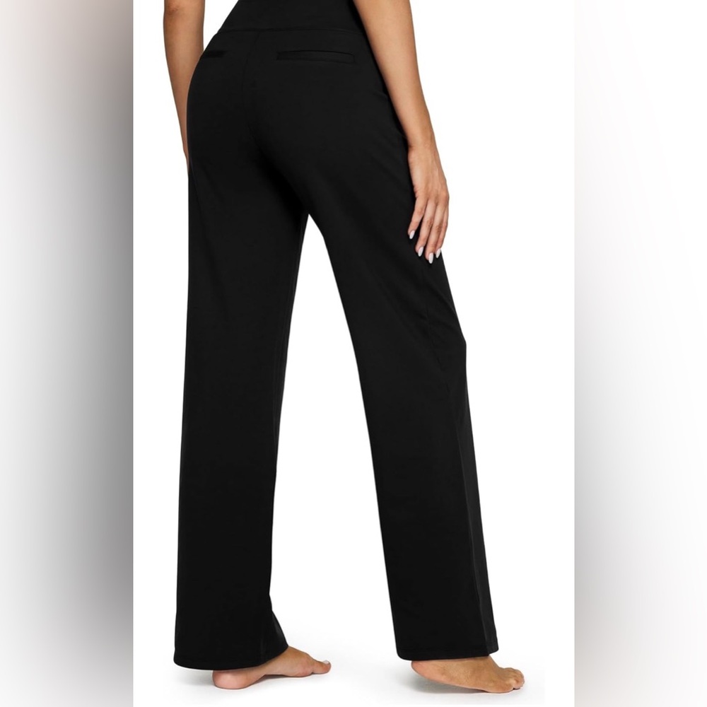 Women's Black Wide-Leg Pants - Picture 2 of 8